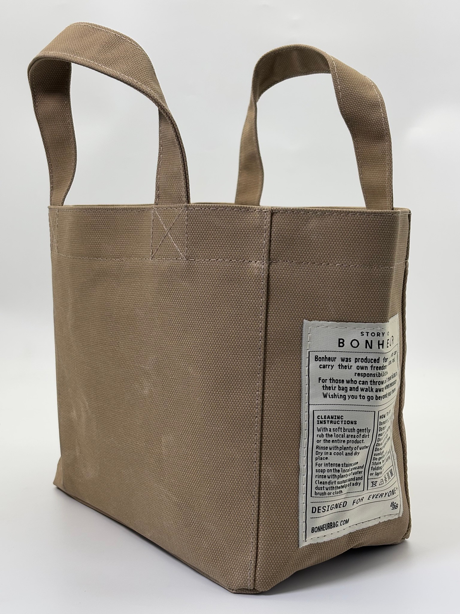 THE B+BAG ÇÖL BEJİ KANVAS ÇANTA