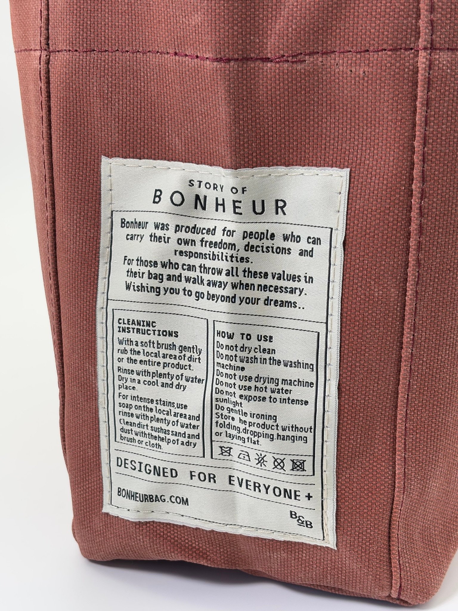  THE B+BAG KİREMİT KANVAS ÇANTA