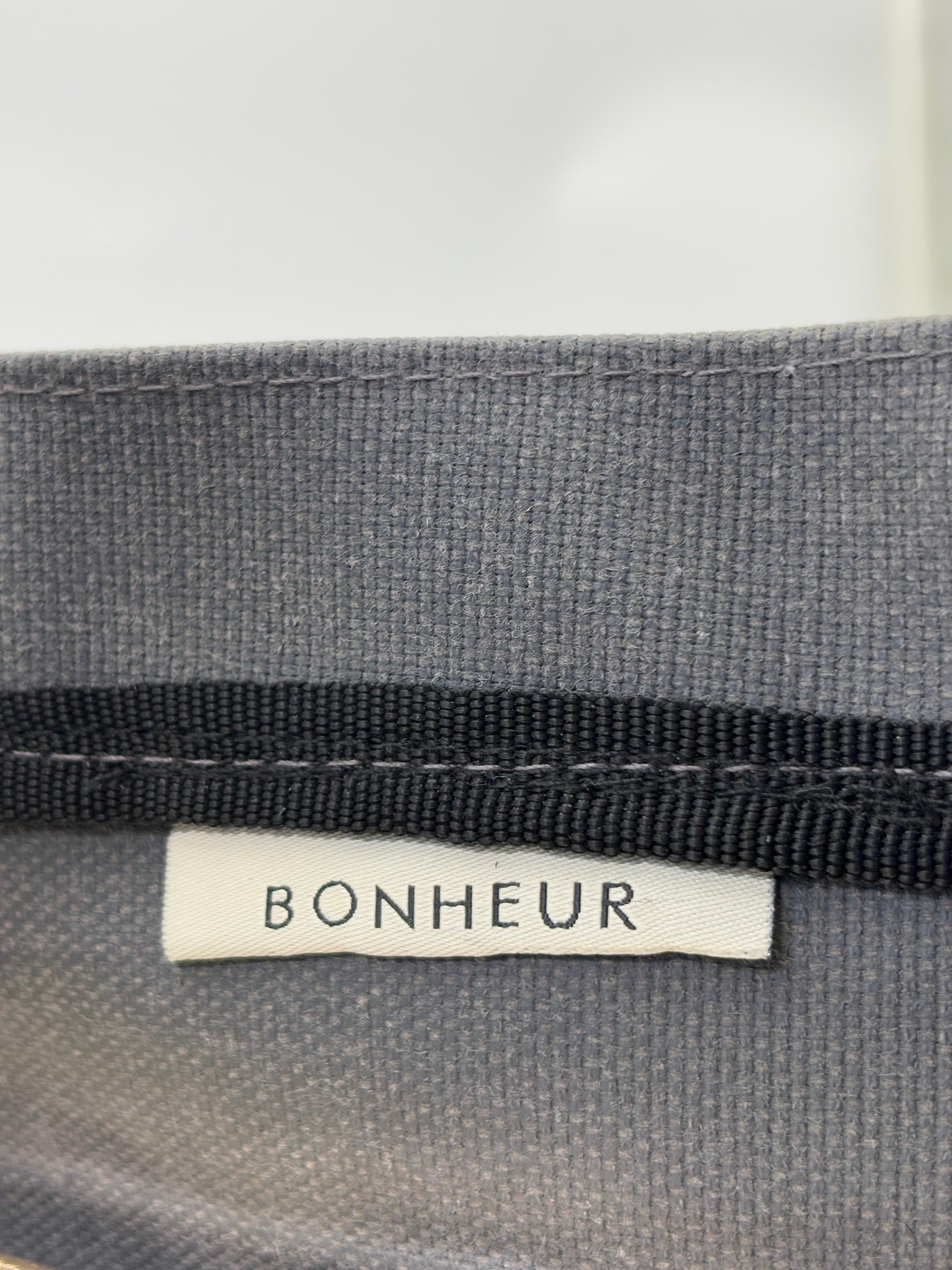 THE B+BAG GHOST GREY KANVAS ÇANTA