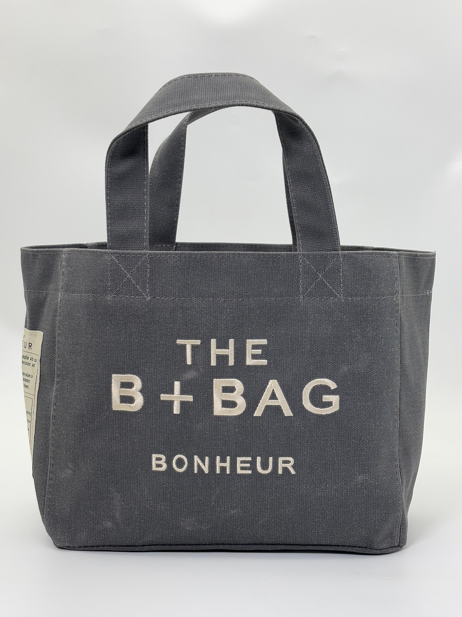 THE B+BAG GHOST GREY KANVAS ÇANTA