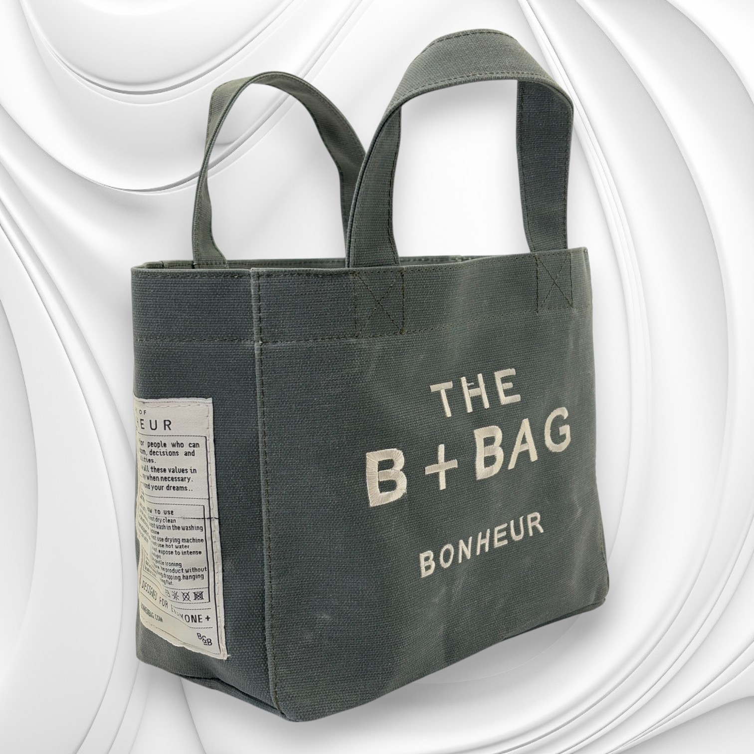 THE B+BAG MİNT GREEN KANVAS ÇANTA