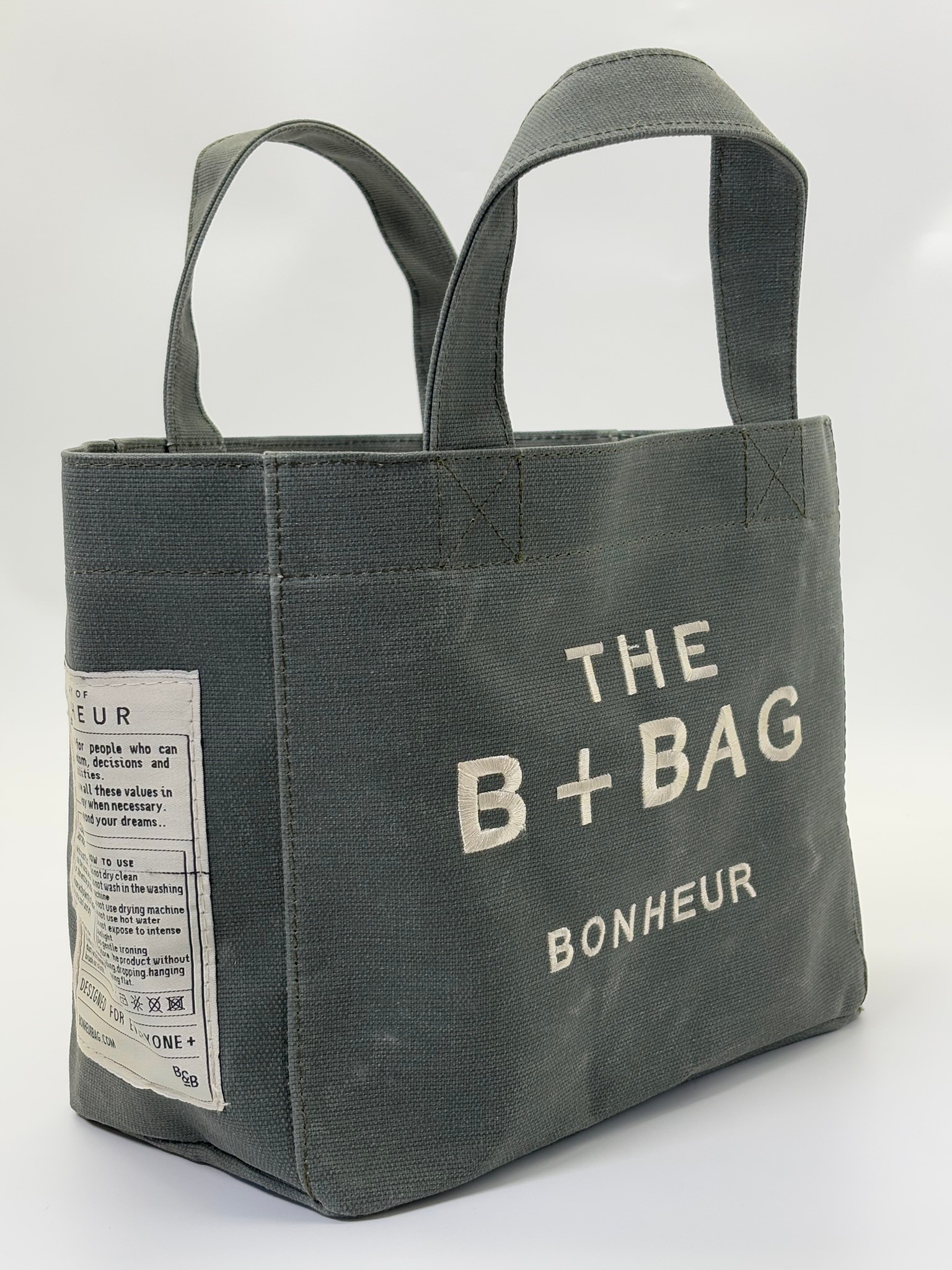 THE B+BAG MİNT GREEN KANVAS ÇANTA