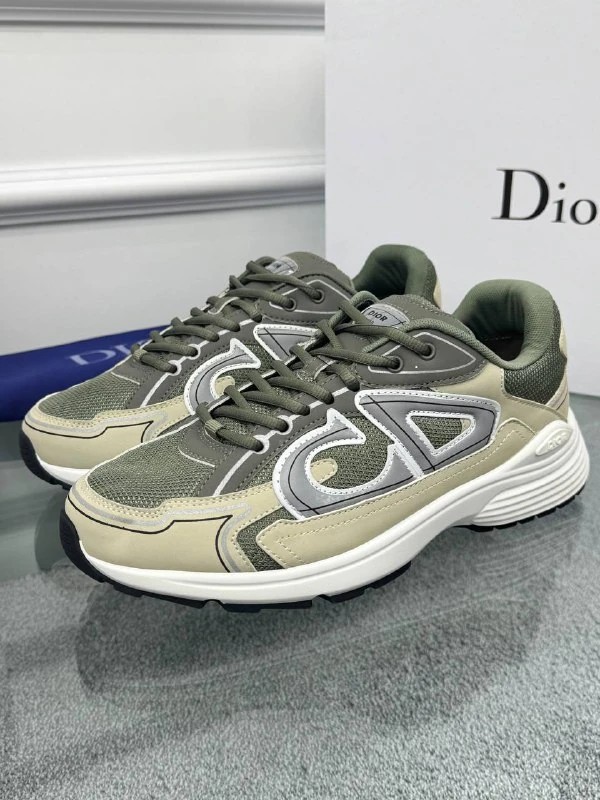 Logo Detaylı Yeşil Bej Erkek Sneaker