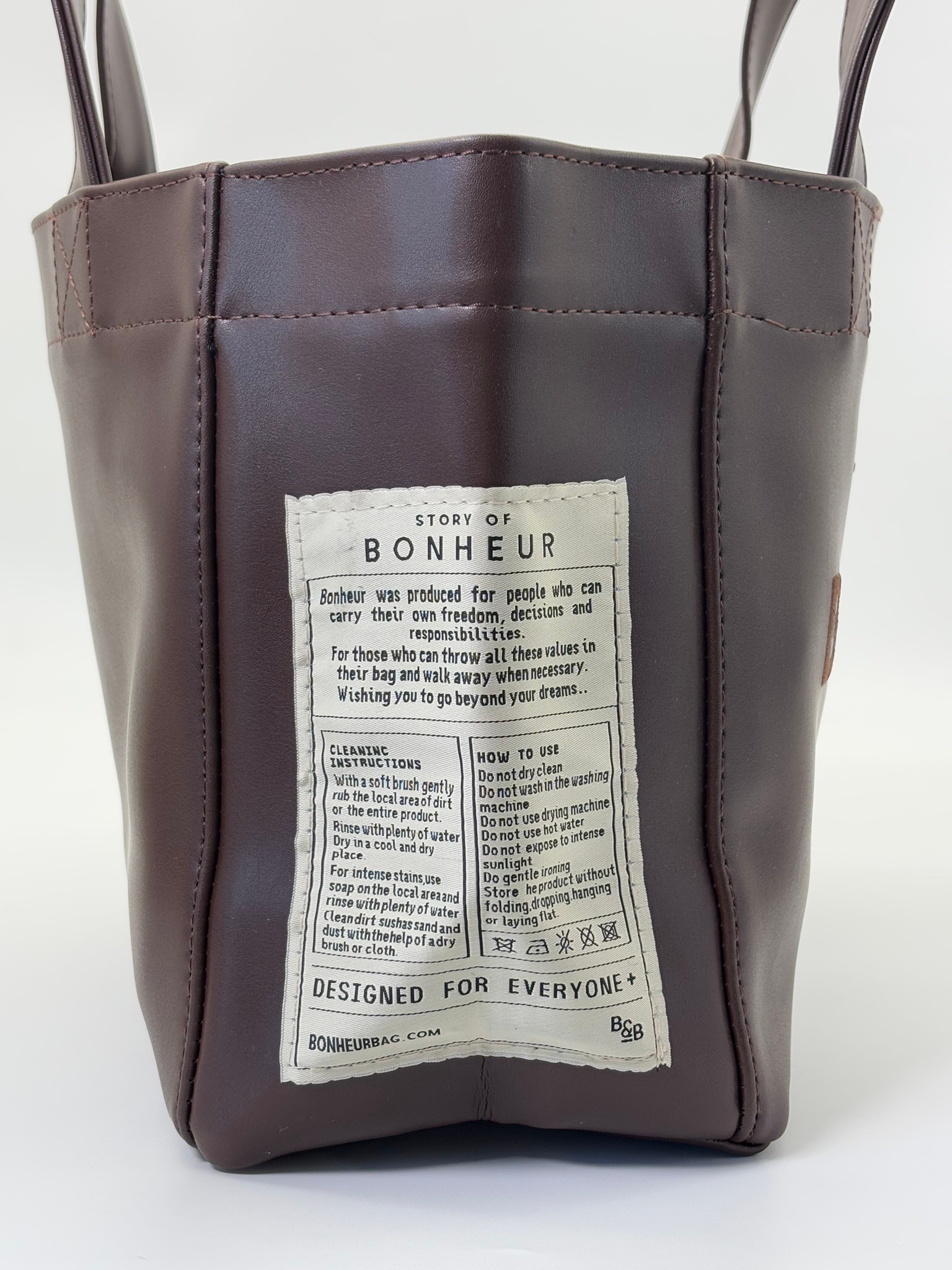 THE B+BAG KAHVERENGİ KANVAS ÇANTA