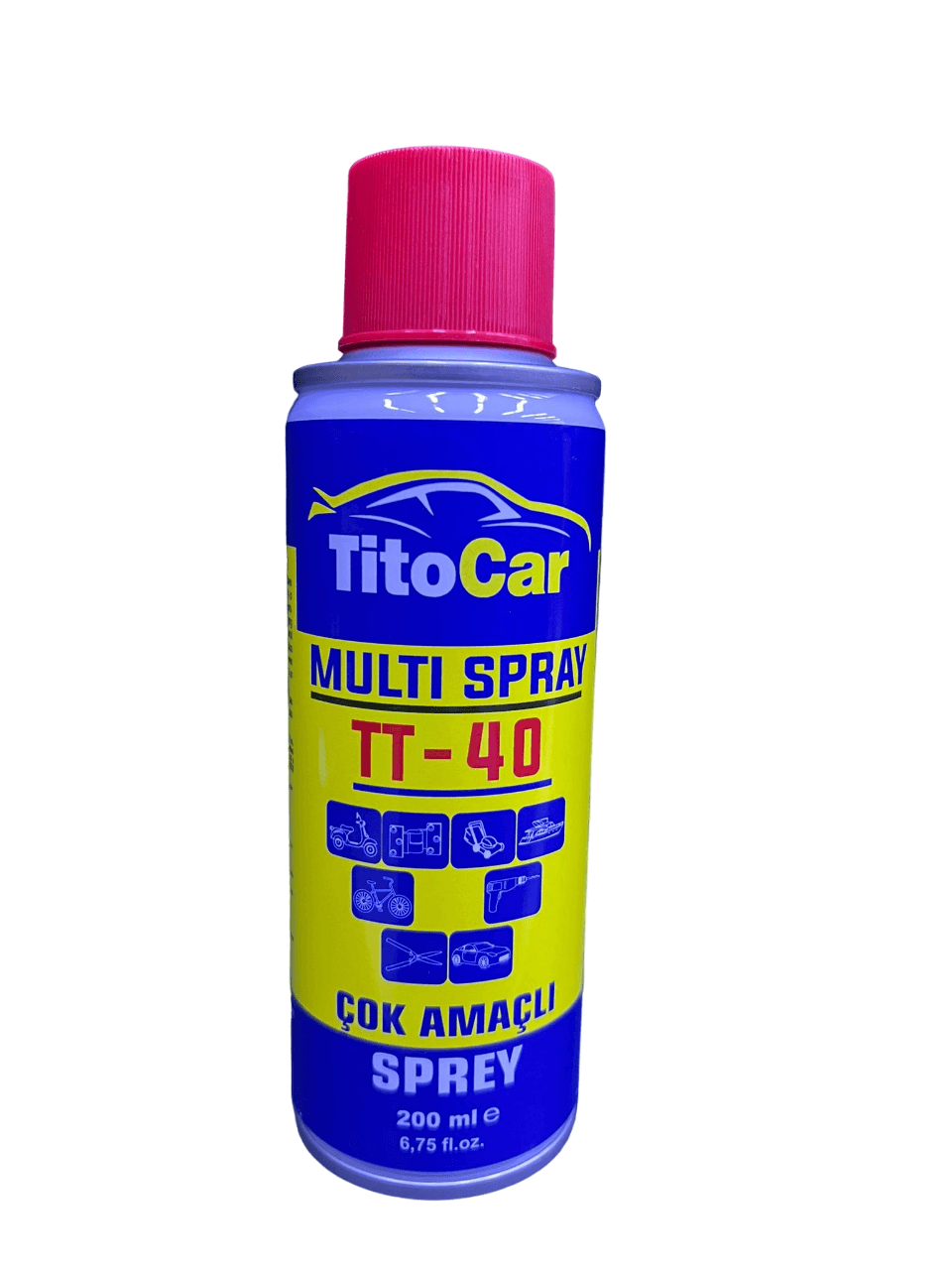 TitoCar TT- 40 Çok Amaçlı Yağlayıcı Sprey 200 ml 