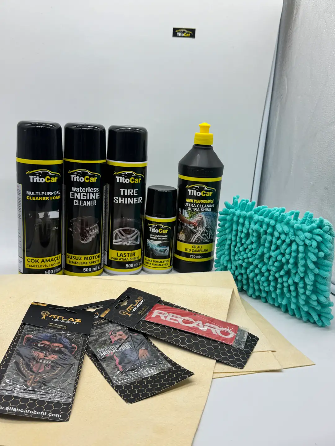 TitoCar Oto Bakım Seti Başlangıç Paket 10 Parça