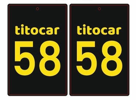 TitoCar 58 Plaka Bubble Gum Asma Koku