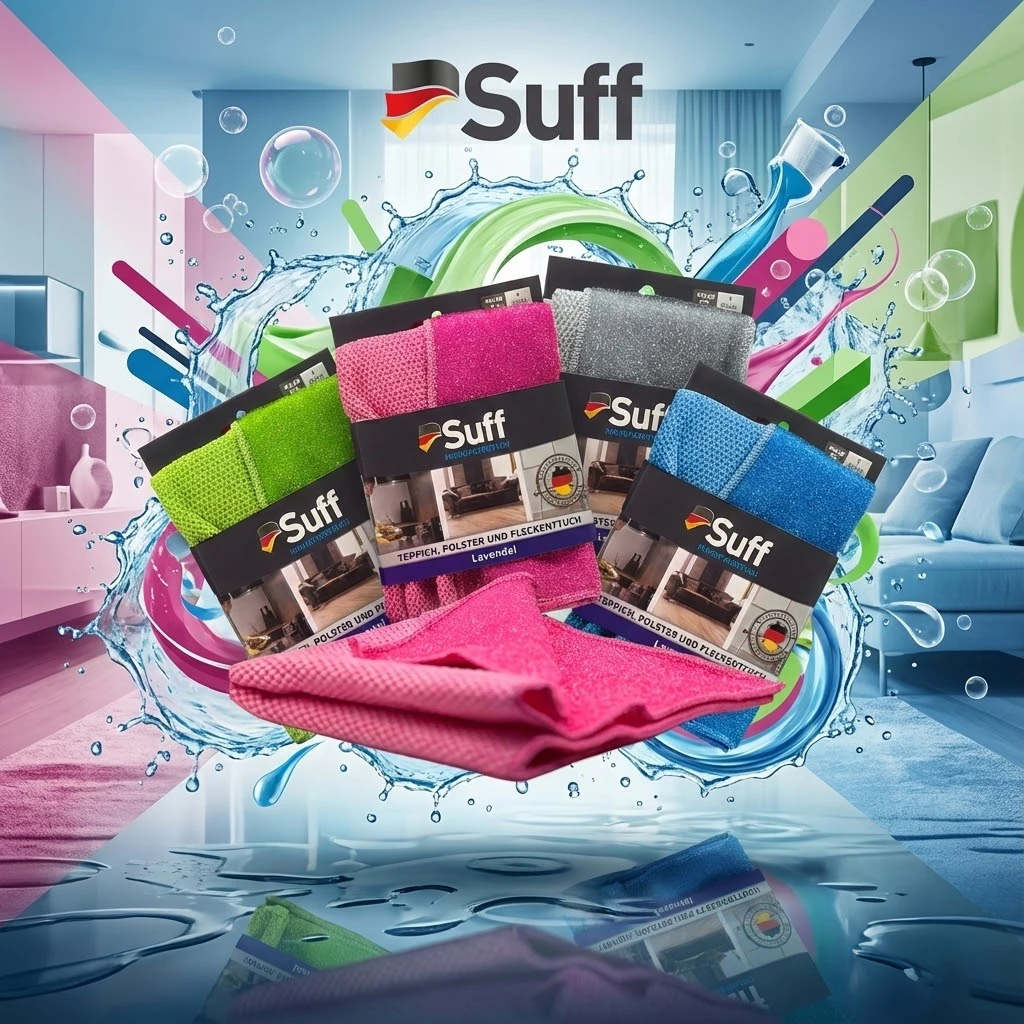 Suff Cloth Suff Suff Mikrofiber Temizlik (Kuaför) Bezi Zorlu Kirler İçin (Lavanta ...