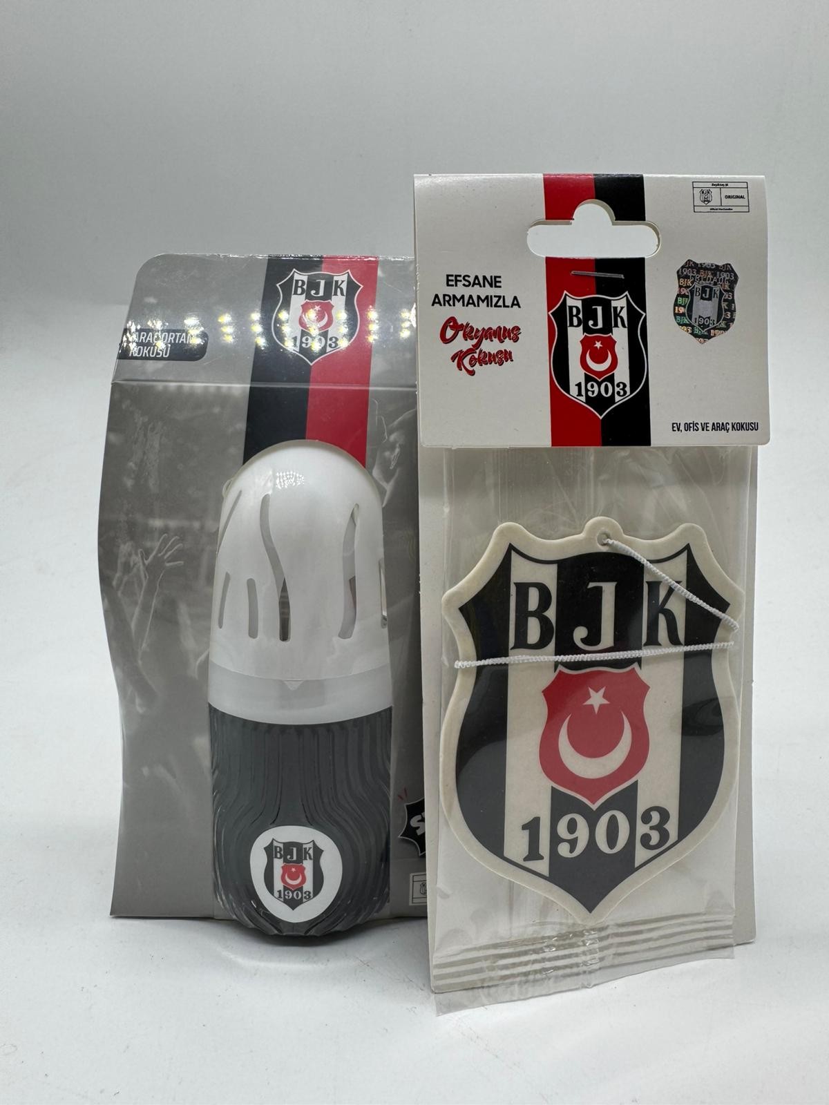 Lisanslı Beşiktaş (BJK) Kavanoz Koku 100 ml & Lisanslı Beşiktaş Asma Koku 