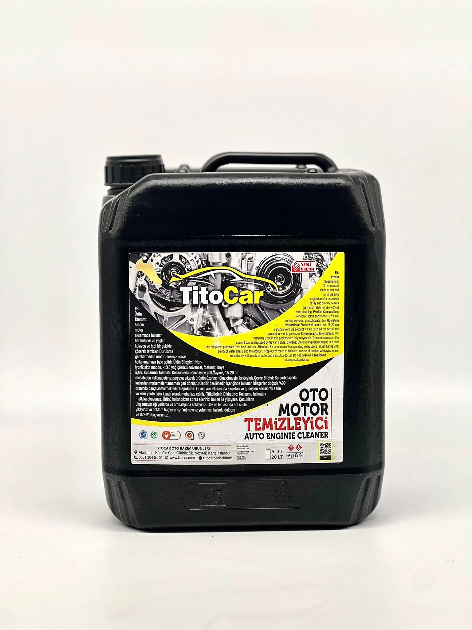TitoCar Motor Temizliği Sıvı 20 Litre