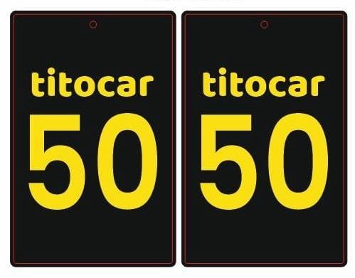 TitoCar 50 Plaka Bubble Gum Asma Koku 