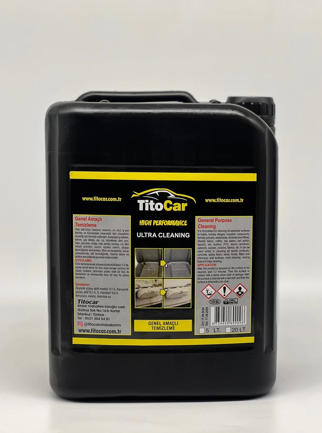 TitoCar Genel Amaçlı Temizlik Sıvısı 5 Litre