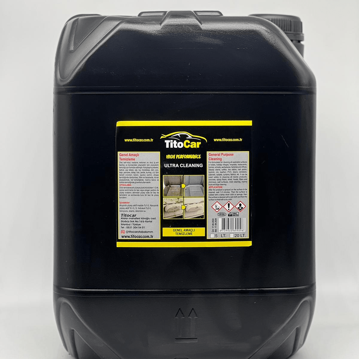 TitoCar Genel Amaçlı Temizleme Sıvısı 20 Litre