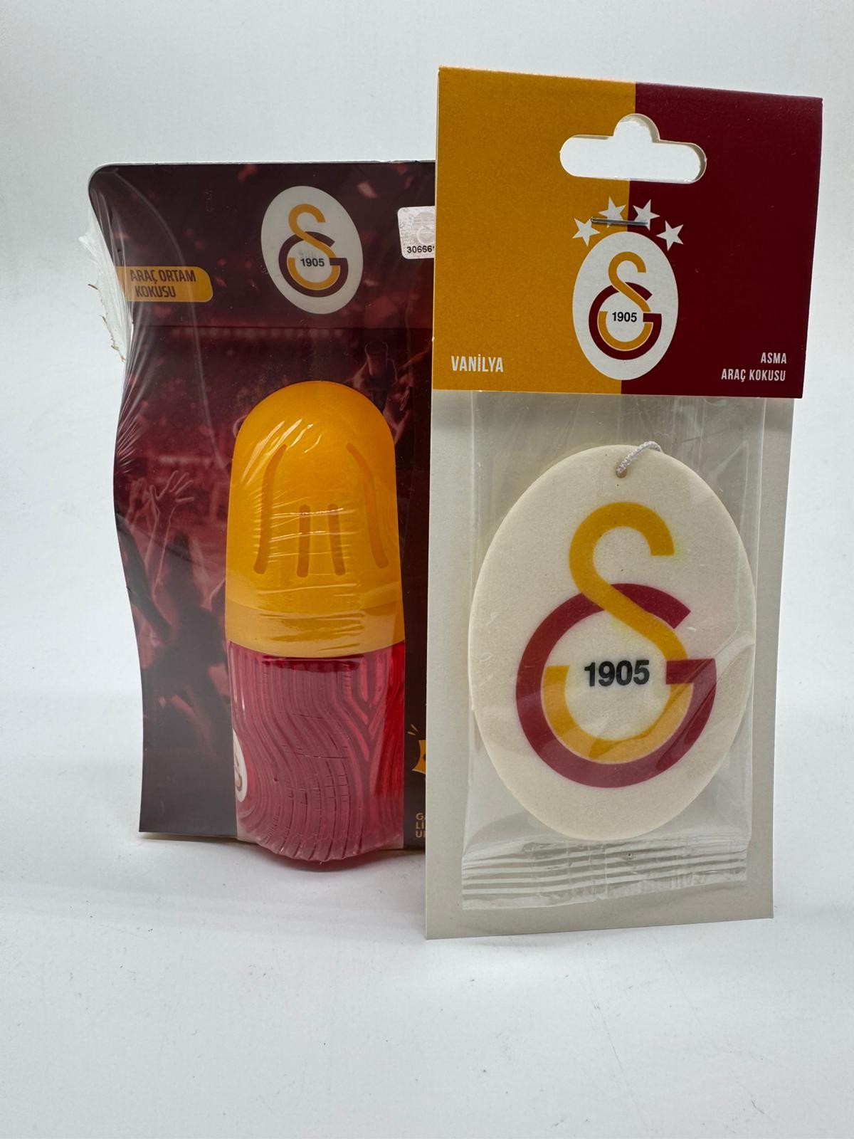 Lisanslı Galatasaray (GS) Kavanoz Koku 100 ml & Lisanslı Galatasaray Asma Koku 