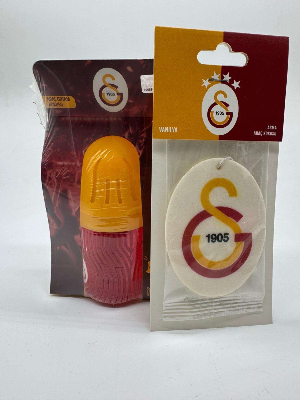 Lisanslı Galatasaray (GS) Kavanoz Koku 100 ml & Lisanslı Galatasaray Asma Koku 