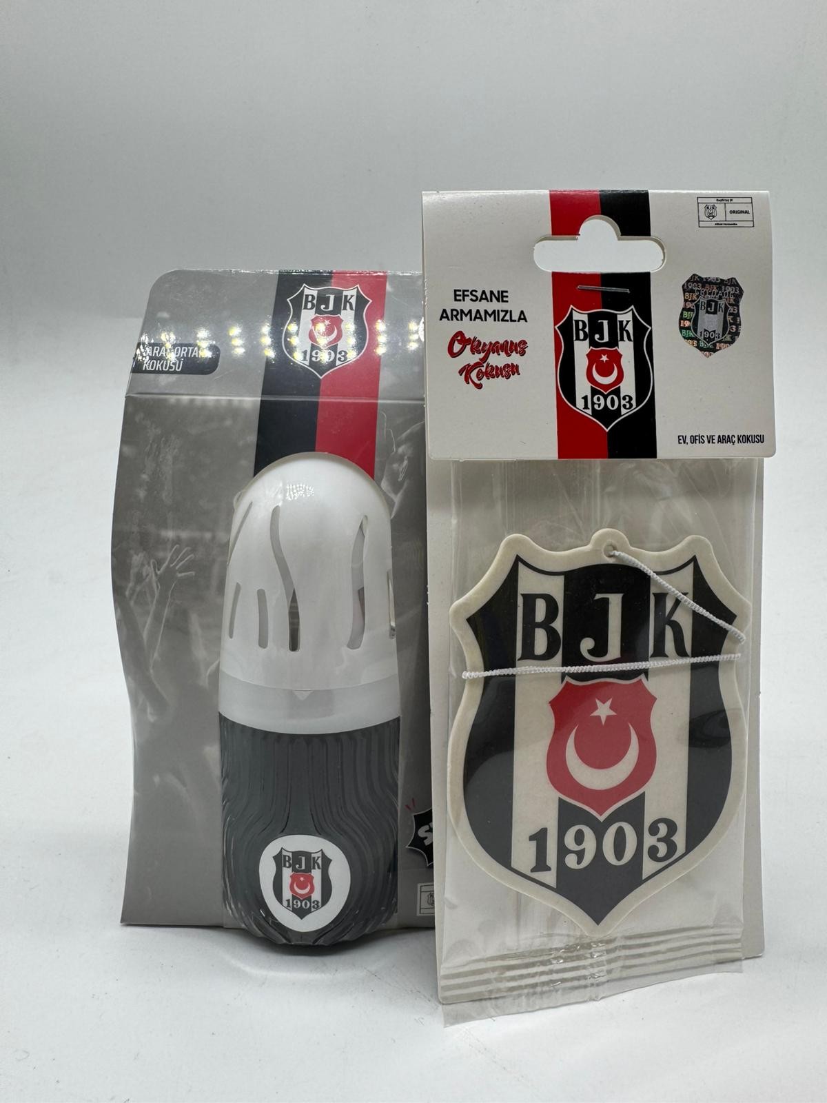 Lisanslı Beşiktaş (BJK) Kavanoz Koku 100 ml & Lisanslı Beşiktaş Asma Koku 