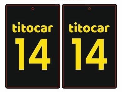 TitoCar 14  Plaka Bubble Gum Asma Koku