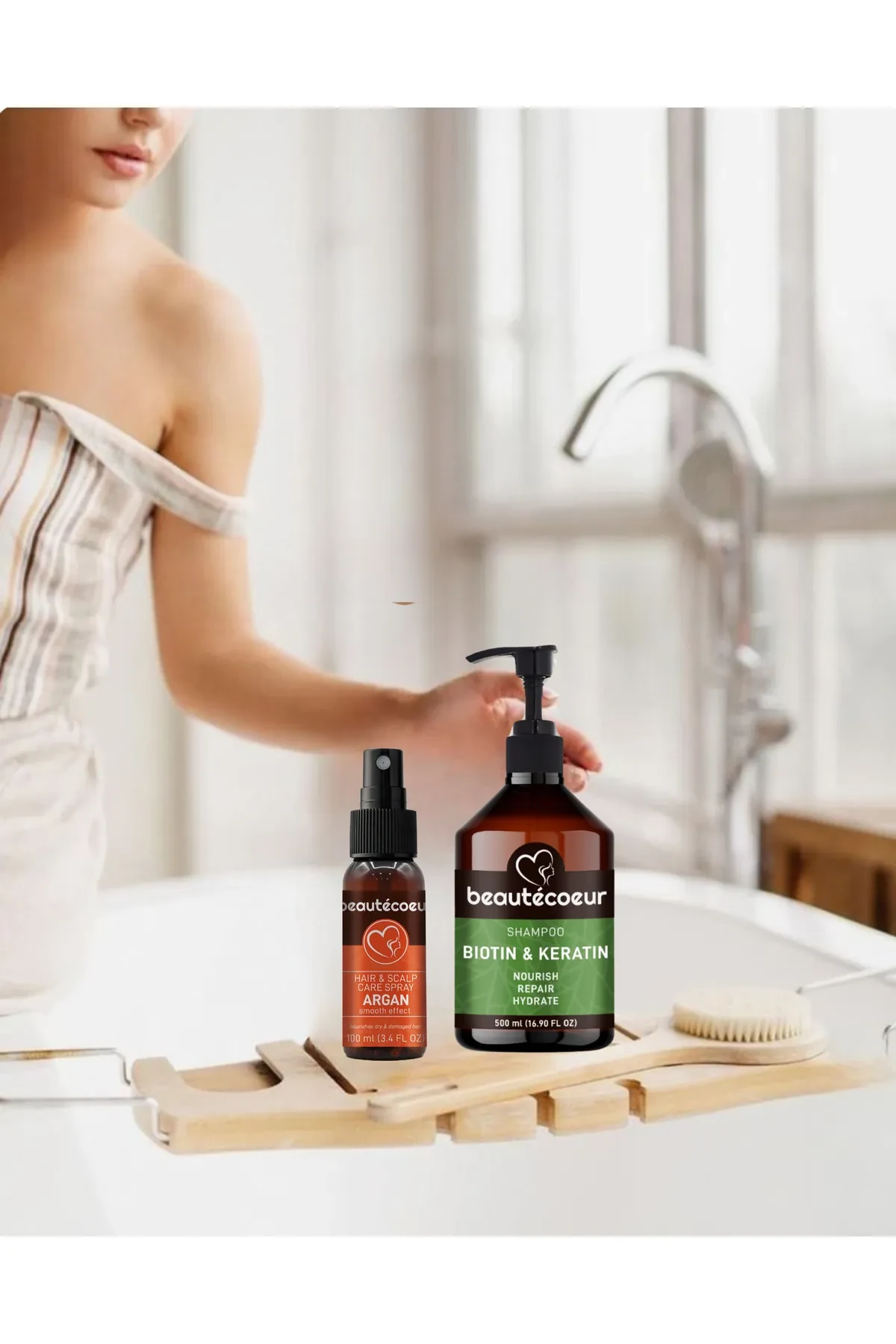 Biotin Keratin Şampuan ve Saç Bakım Spreyi Seti