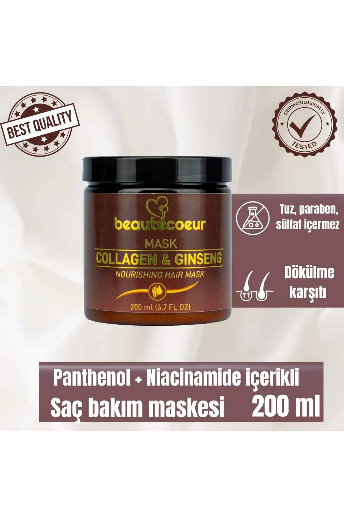 Dökülme Karşıtı Nem Sağlayıcı Onarıcı Canlılık Ve Parlaklık Verici Maske