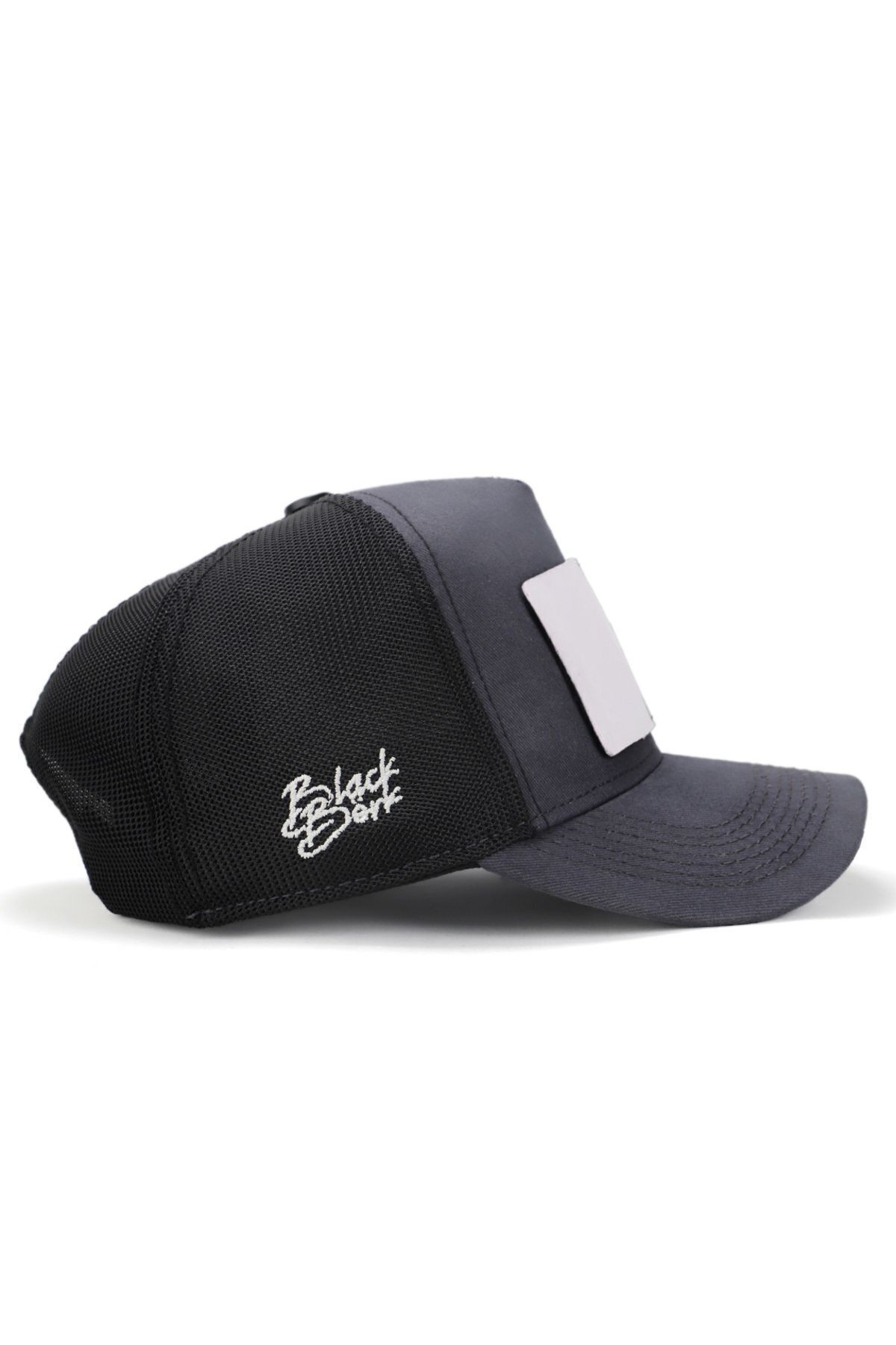 Back To The Future Logolu Antrasit-Siyah Trucker Şapka
