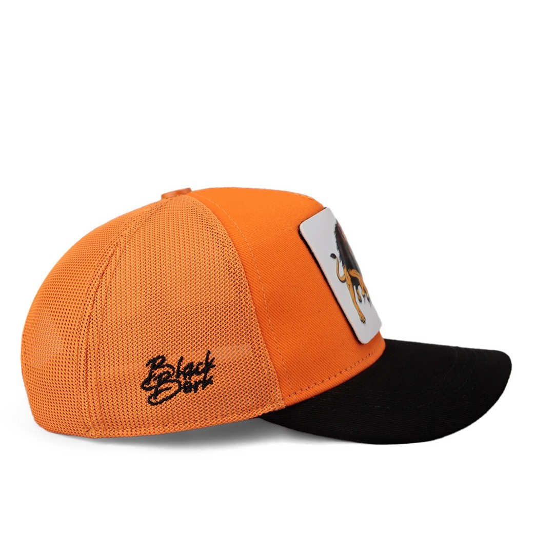 Orange-Black Brimmed Children's Hat (Cap)