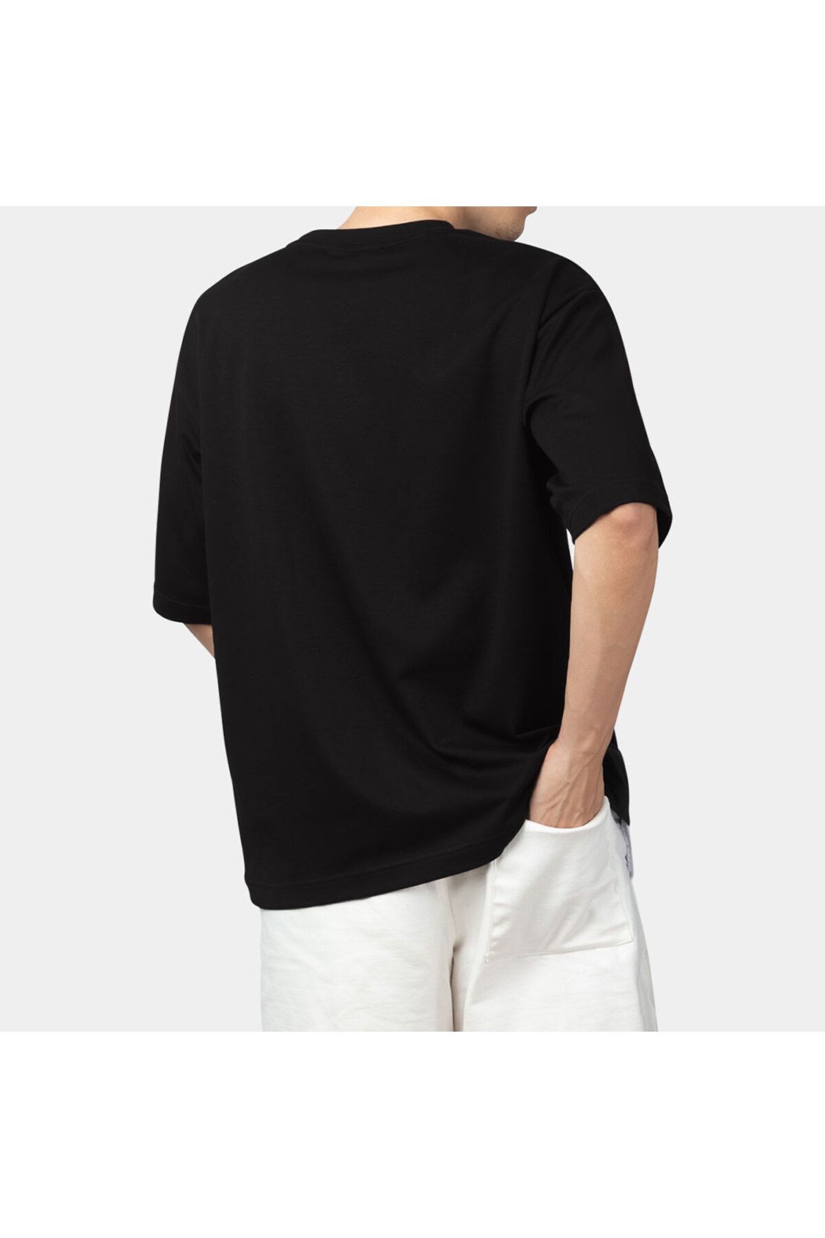 Big Think Logolu Oversize B-Shirt Siyah