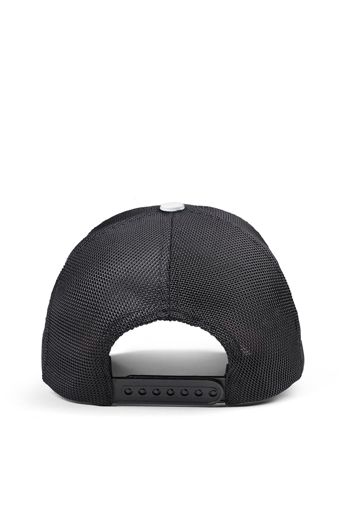 Balık Logolu Beyaz-Siyah Trucker Şapka