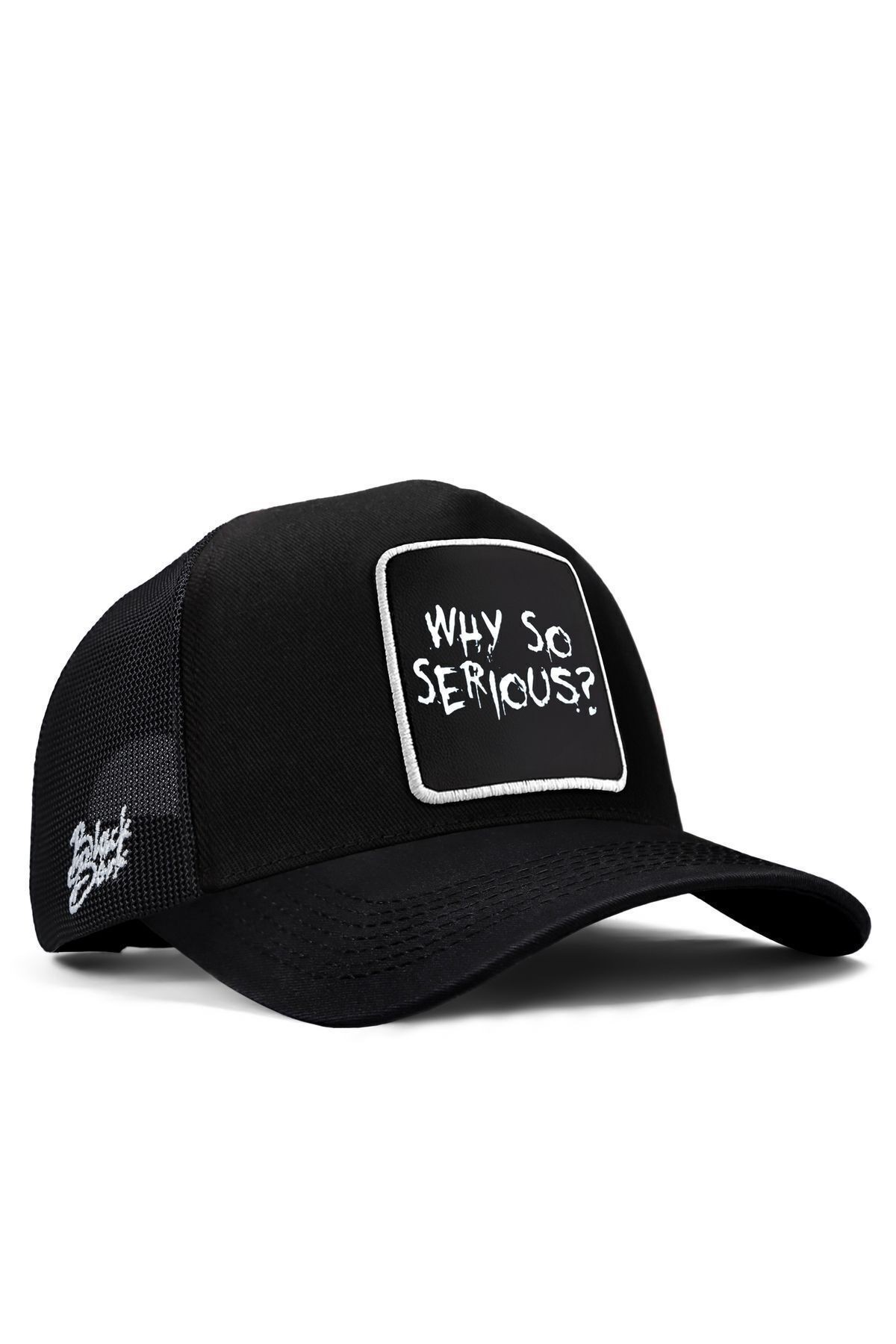 Why So Serious Logolu Siyah Trucker Şapka