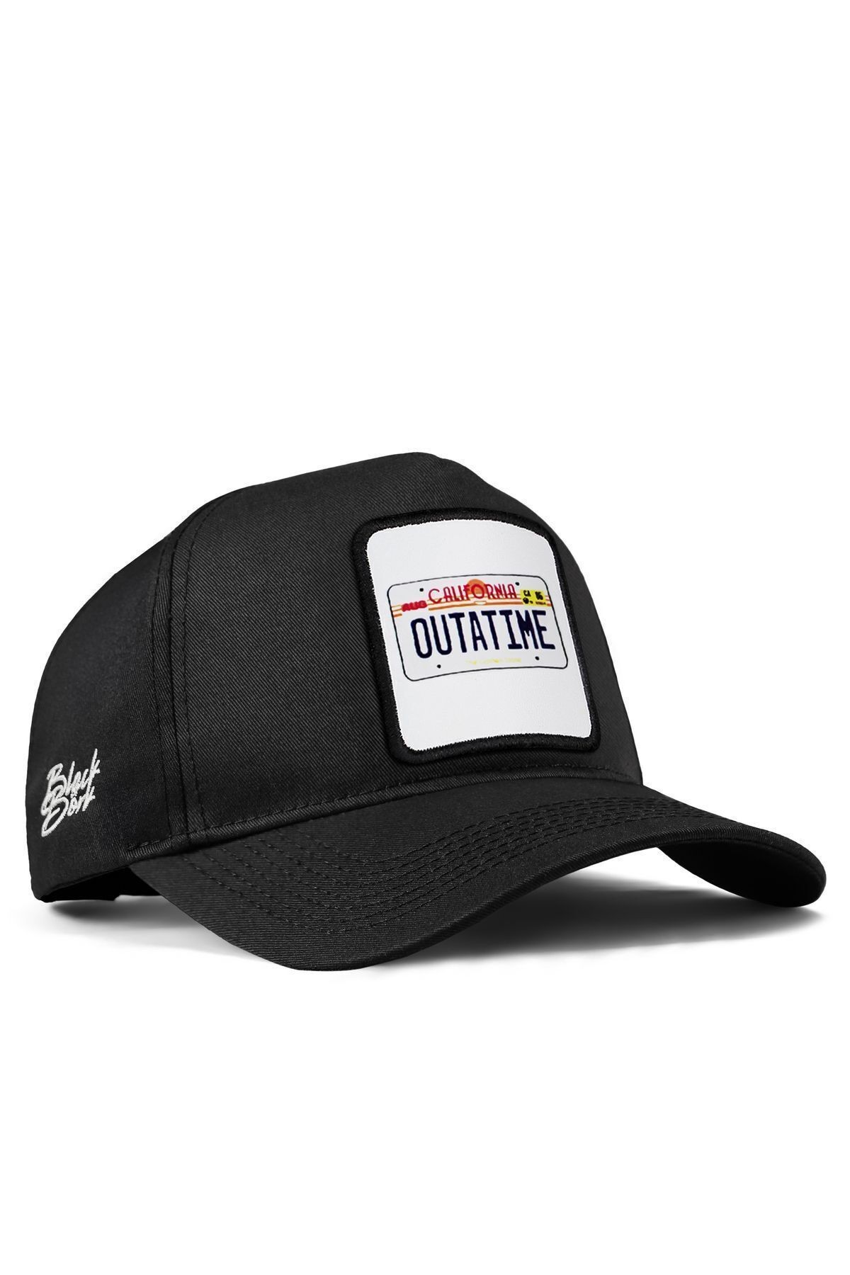 California Outatime Logolu Siyah Beyzbol Şapka