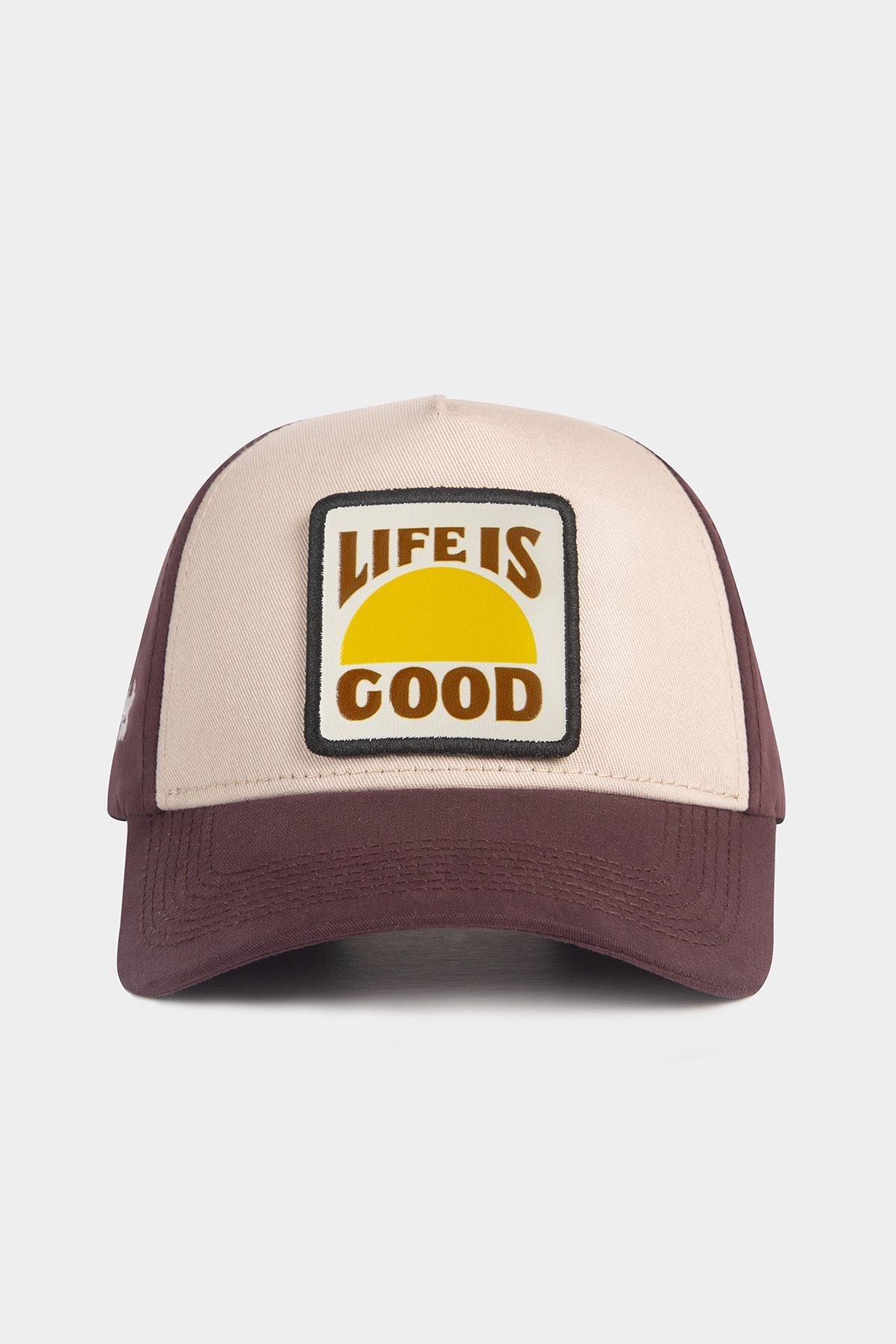 Life Is Good Logolu Kahve-Bej Beyzbol Şapka