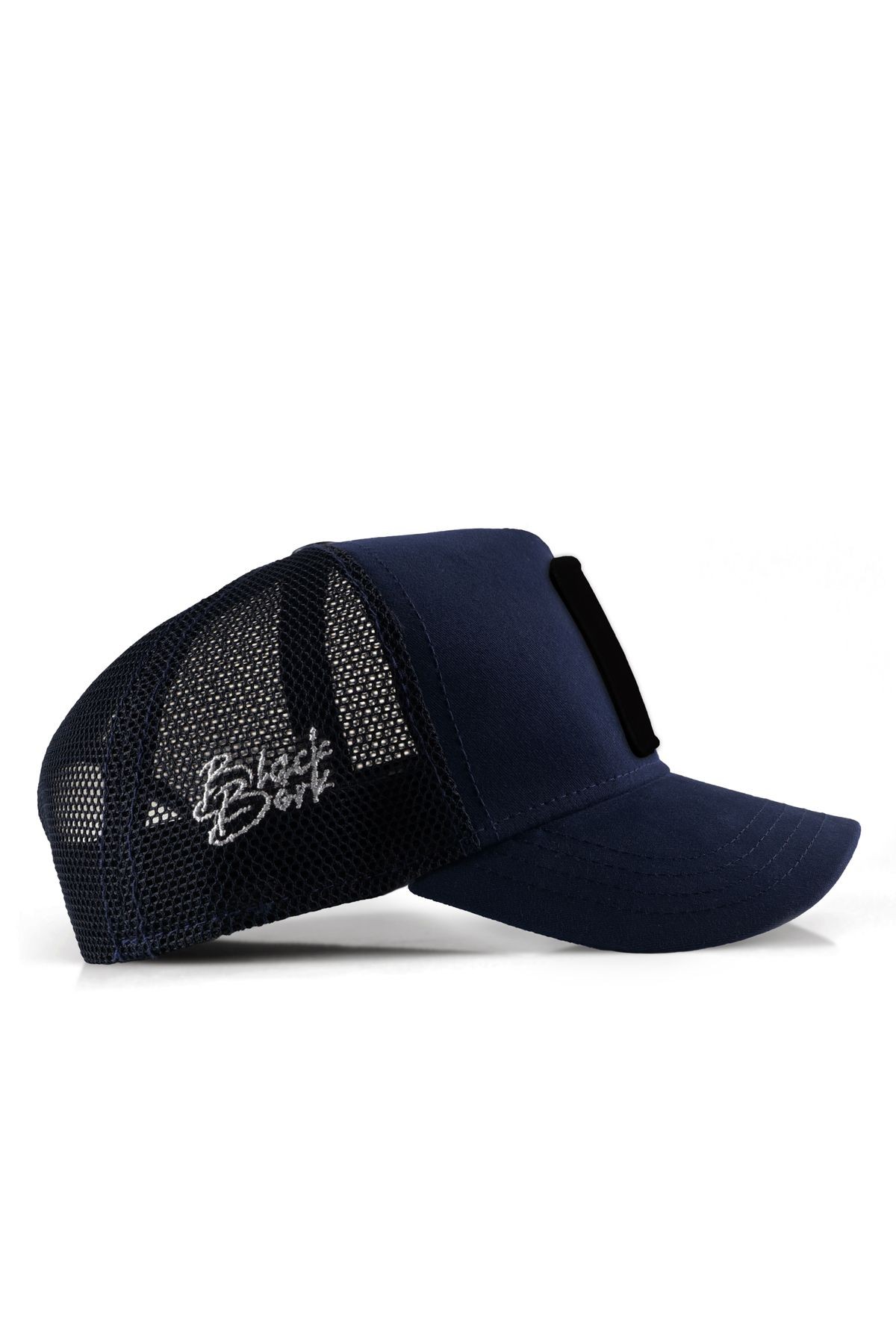 Who Tells Your Story Logolu Lacivert Trucker Şapka