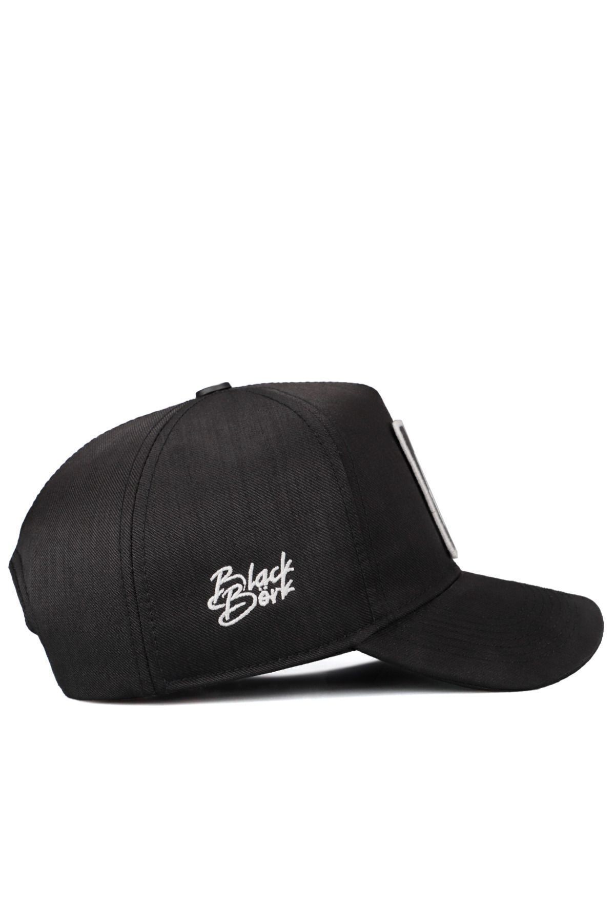 Cordura Boğa Logolu Siyah Trucker Şapka