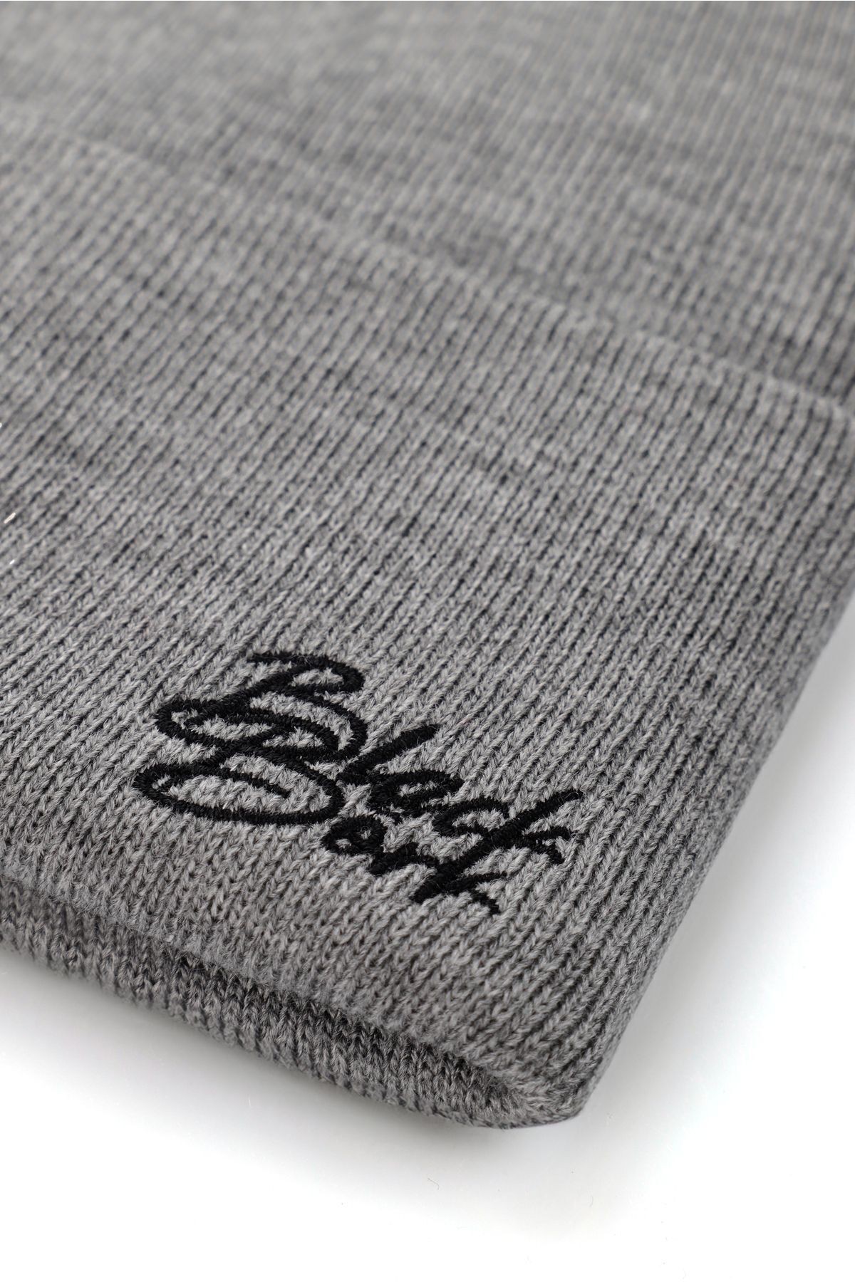 Akrilik Boss - 4SB Kod Logolu Unisex Gri Bere (BEANİE)