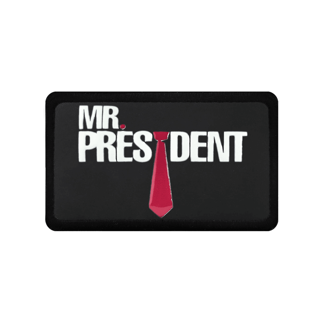 V2 Mr. President - Unisex Black Bench (Patch) with 1 Code Logo