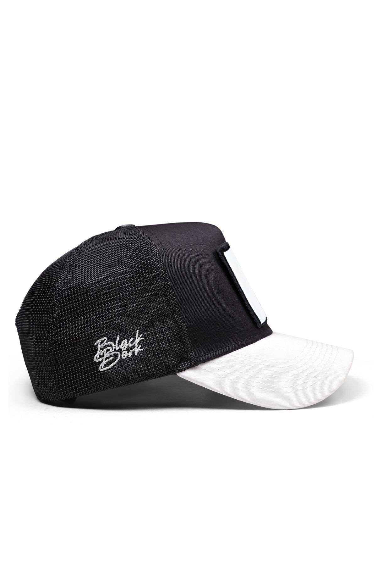 Panter Logolu Beyaz-Siyah Trucker Şapka