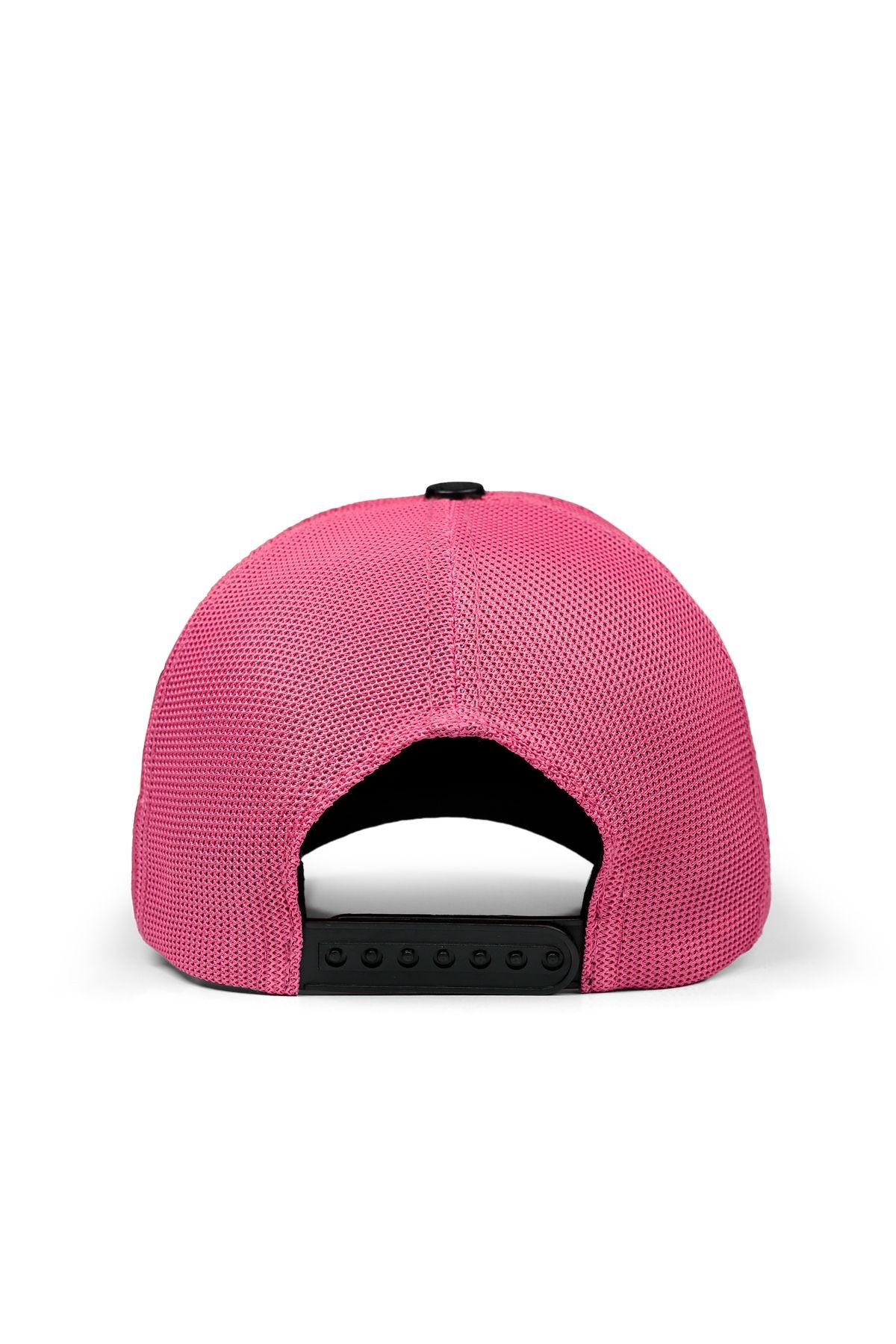 At Logolu Siyah-Pembe Trucker Şapka