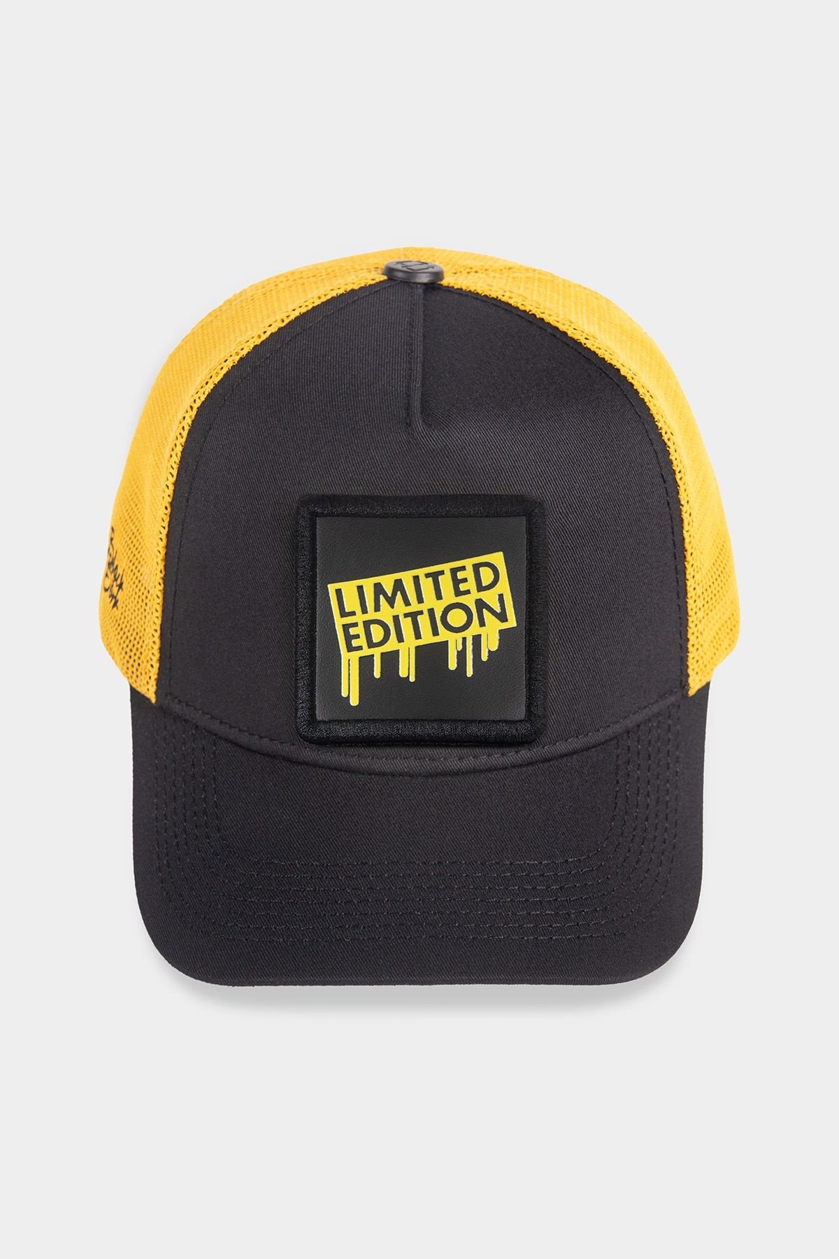 Limited Edition Logolu Siyah-Sarı Trucker Şapka