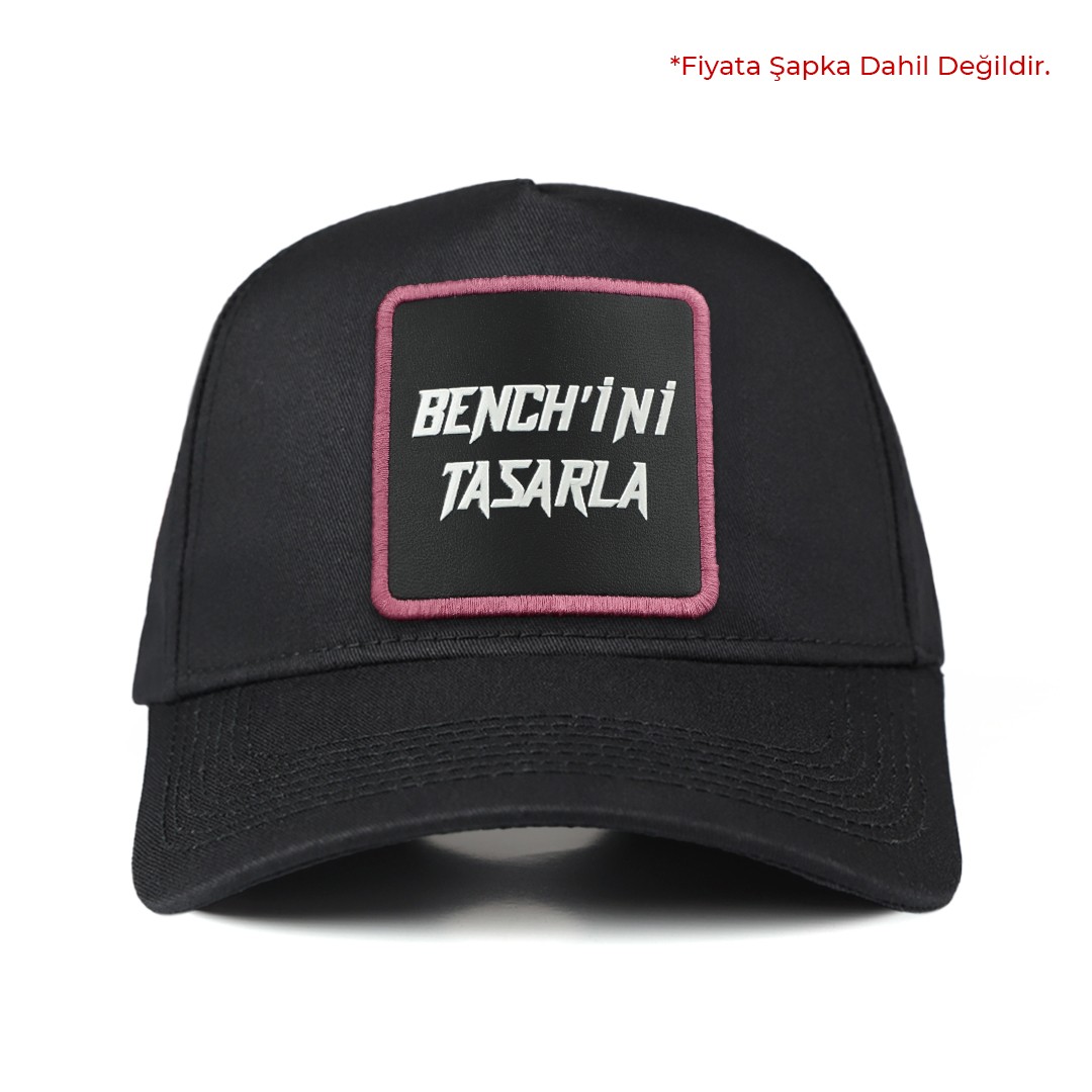 V1 Siyah-Pembe Benchini Tasarla Unisex Bench (Patch)