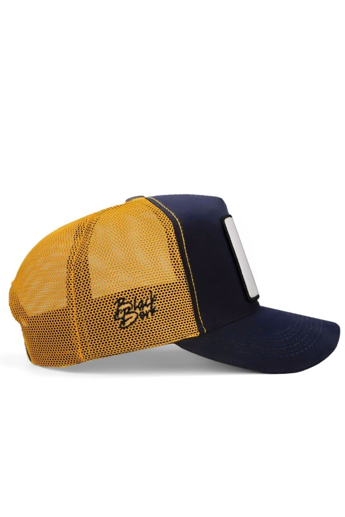 Yesterday Now Tomorrow Logolu Lacivert-Sarı Trucker Şapka