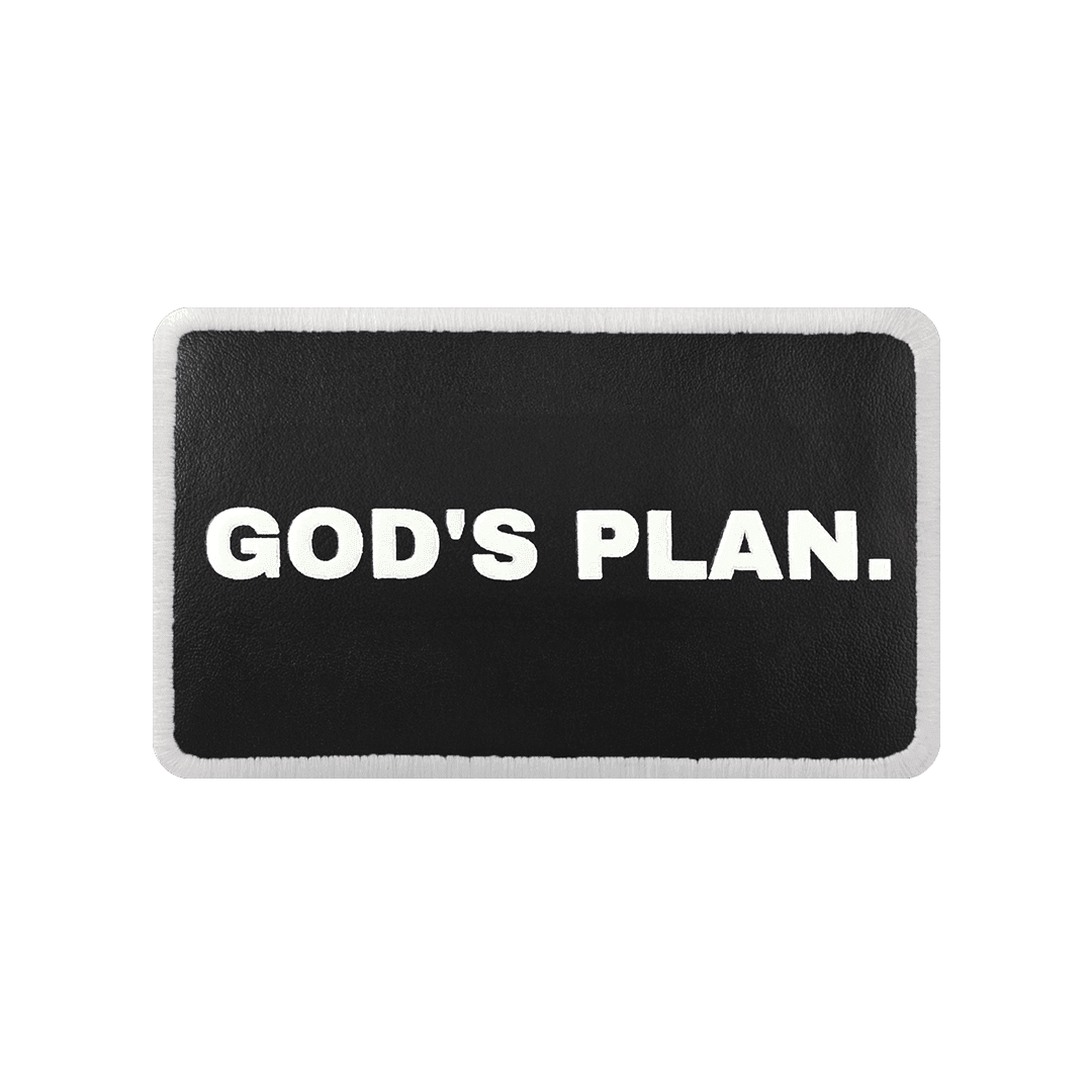 V2  God's Plan - 1sb Kod Logolu Unisex Siyah Bench (Patch)