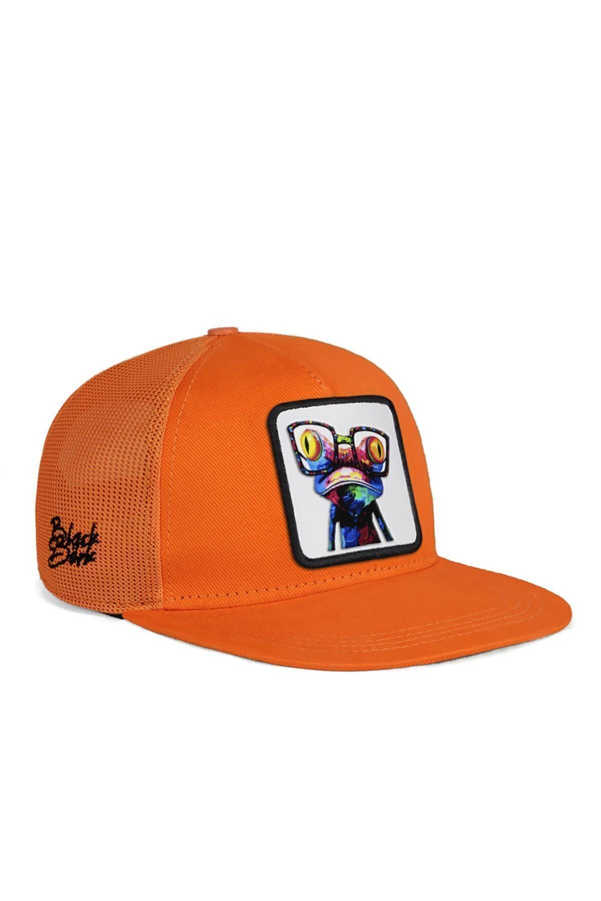 Hip Hop Kids Bukalemun Logolu Turuncu Çocuk Trucker Şapka