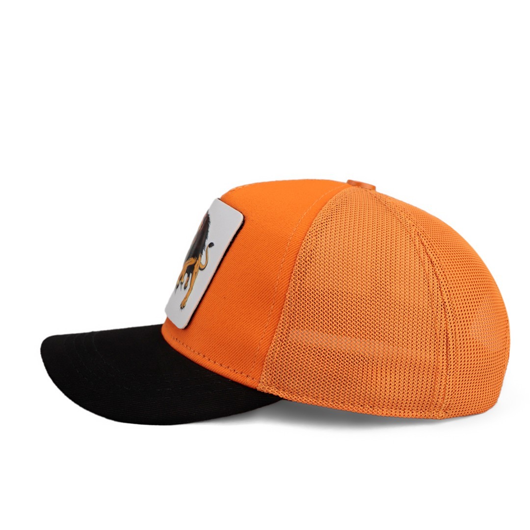 Orange-Black Brimmed Children's Hat (Cap)