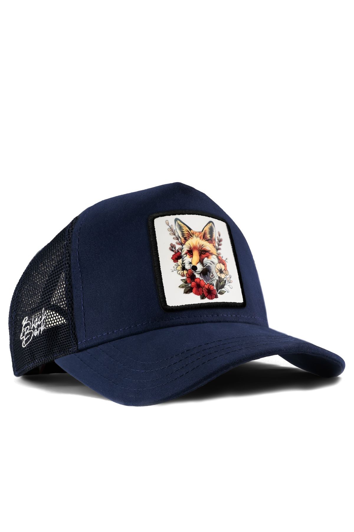 Tilki Logolu Lacivert Trucker Şapka