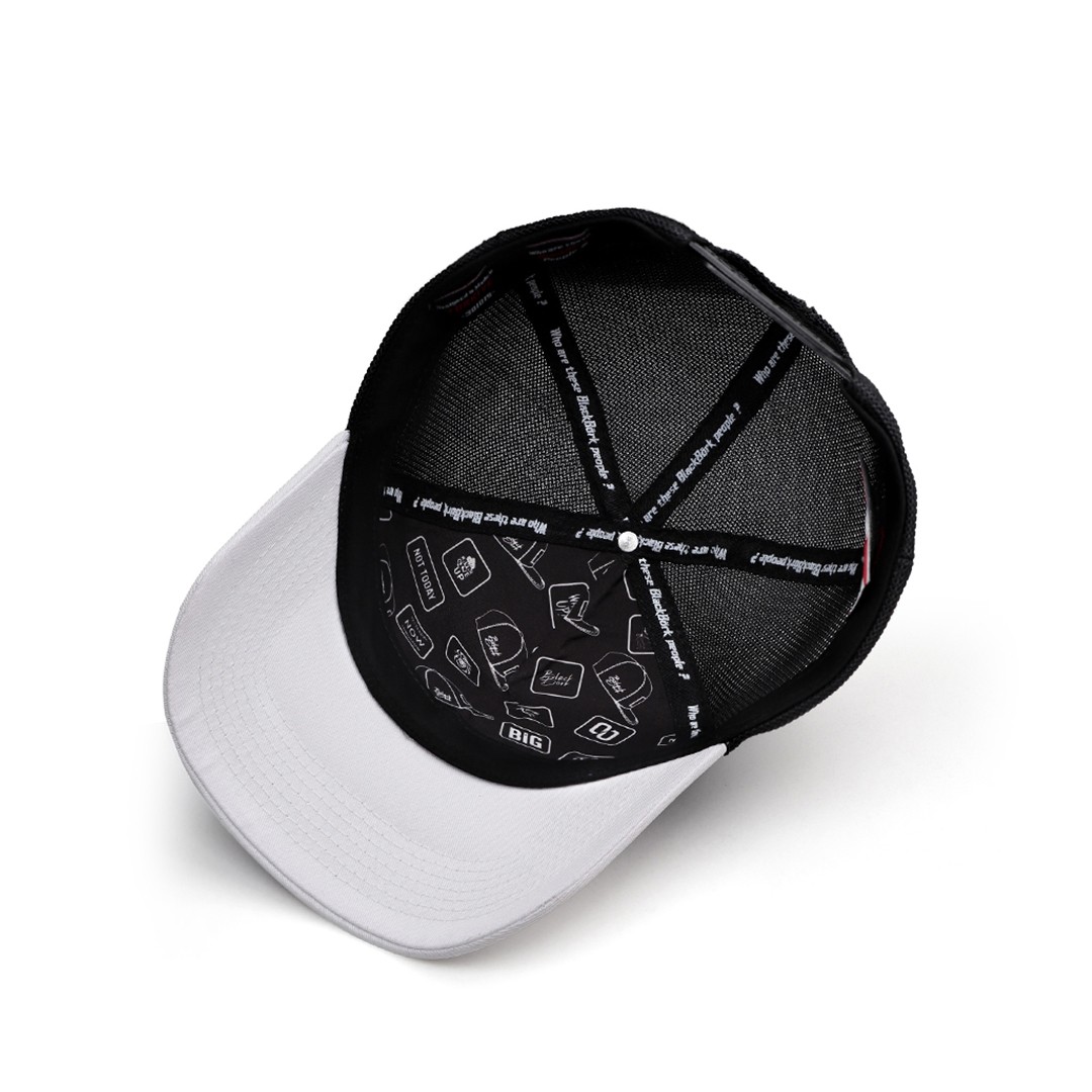 White Brim-Black Hat (Cap)