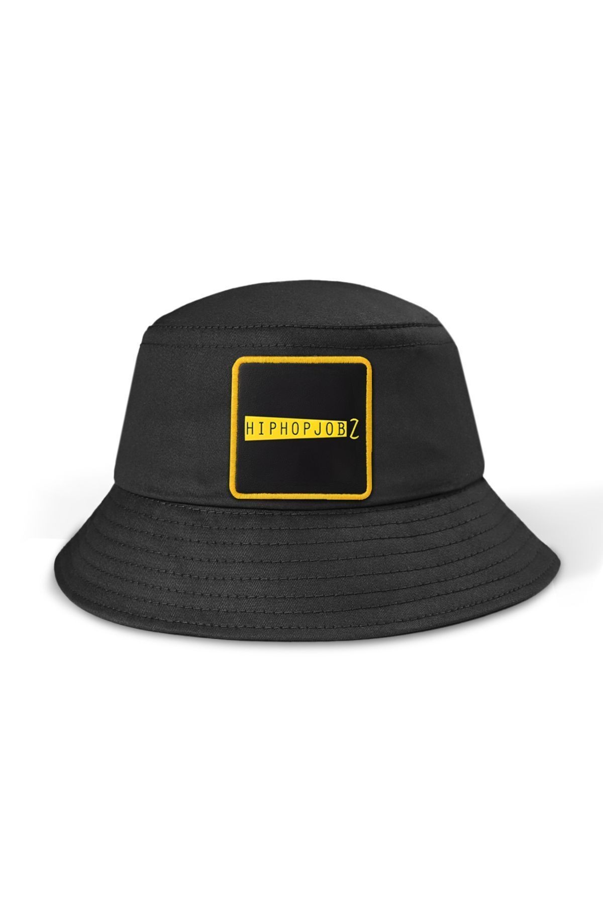 Bucket Hip Hop Jobz Logolu Siyah Şapka