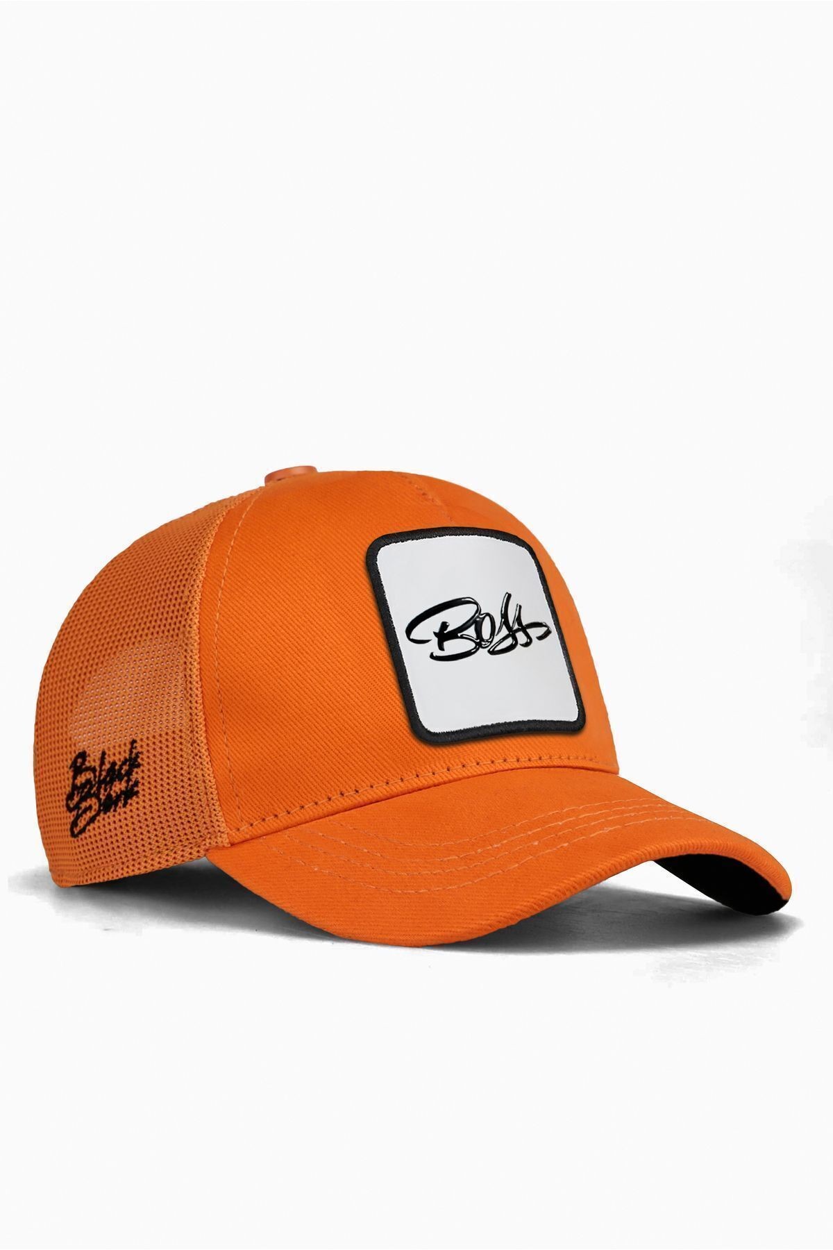 Kids Boss Logolu Turuncu Çocuk Trucker Şapka