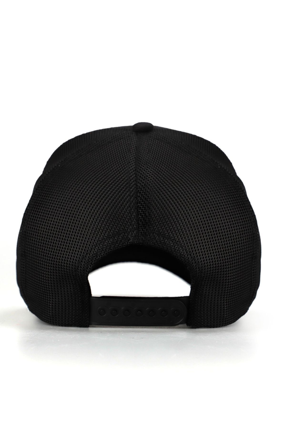Wake Up Logolu Siyah Trucker Şapka