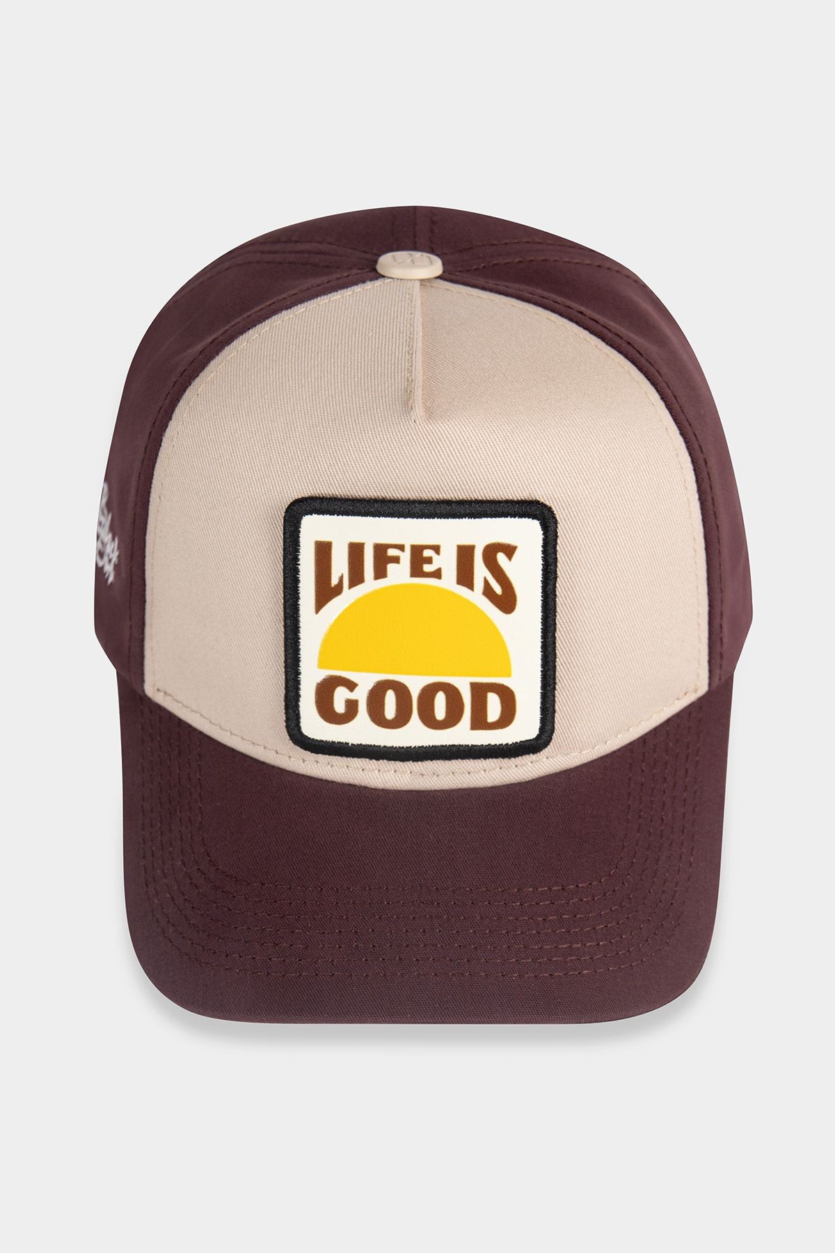 Life Is Good Logolu Kahve-Bej Beyzbol Şapka