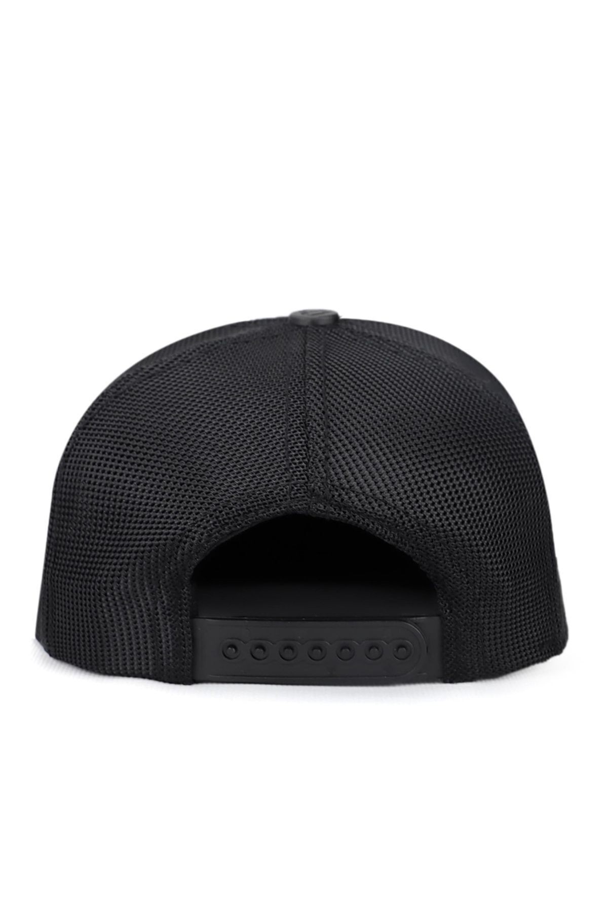 Hip Hop Kids Ayı Logolu Beyaz-Siyah Çocuk Trucker Şapka