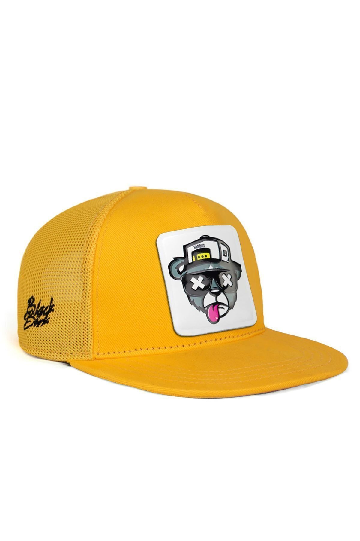 Hip Hop Kids Ayı Logolu Sarı Çocuk Trucker Şapka